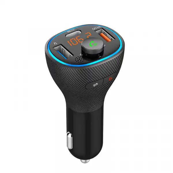 FM transmiter za kola BT 87 /Bluetooth/LED Displej, BASS Buster taster.PD20W+QC3.0 (ukupno 38W) ( 139530 )