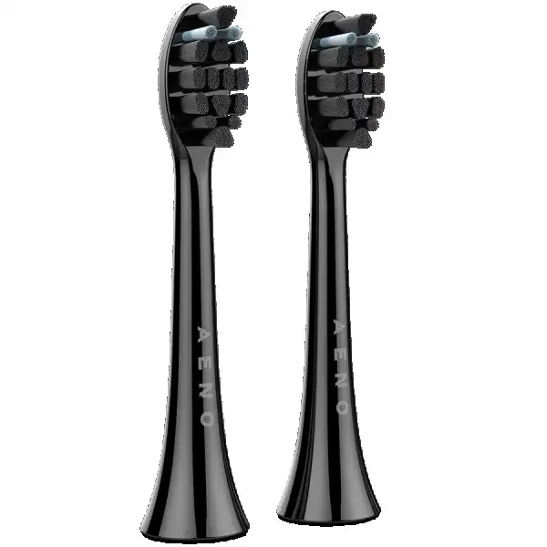 AENO Replacement toothbrush heads, Black, Dupont bristles, 2pcs in set (for ADB0004ADB0006 and ADB0003ADB0005) ( ADBTH4-6 ) 
