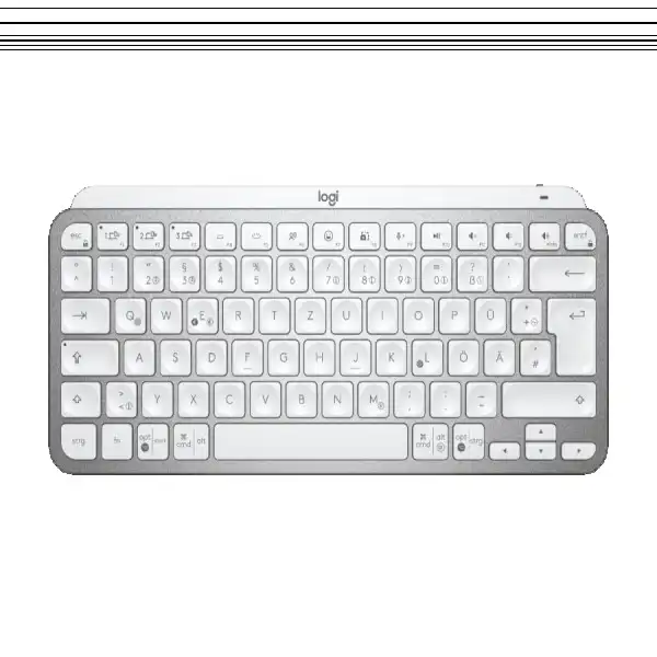LOGITECH MX Keys Mini Minimalist Wireless Illuminated Keyboard - PALE GREY - US INTL - 2.4GHZBT - INTNL ( 920-010499 ) 