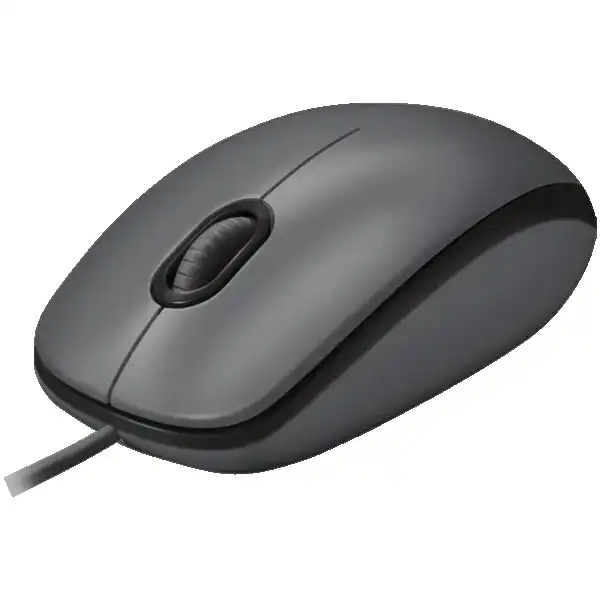 LOGITECH M100 Corded Mouse - BLACK - USB ( 910-006652 ) 