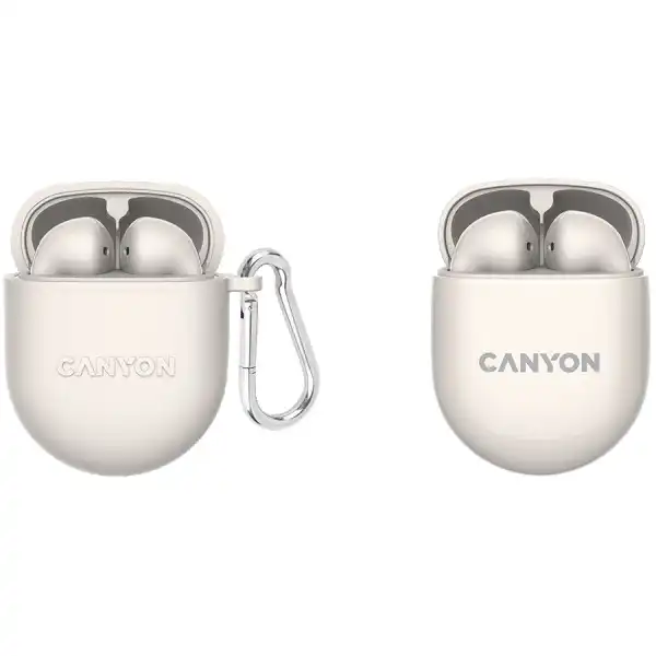 CANYON TWS-6, Bluetooth headset, with microphone, BT V5.3 JL 6976D4, Frequence Response:20Hz-20kHz, battery EarBud 30mAh*2+Charging Case 40