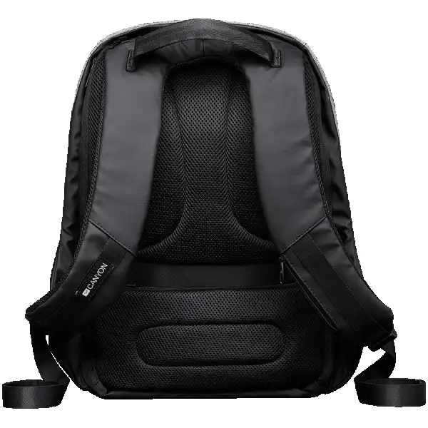 Anti-theft backpack for 15.6''-17'' laptop, material 900D glued polyester and 600D polyester, black, USB cable length0.6M, 400x210x480mm, 1kg