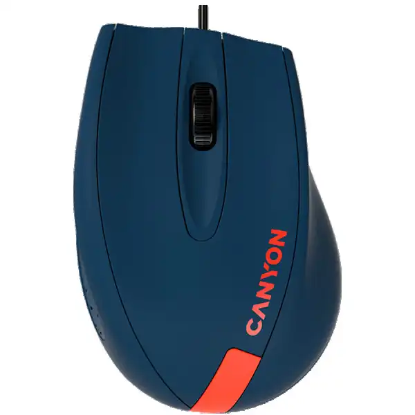 Wired Optical Mouse with 3 keys, DPI 1000 With 1.5M USB cable,Blue-Red,size 68*110*38mm,weight:0.072kg ( CNE-CMS11BR ) 