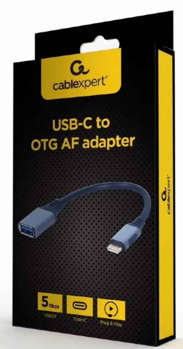 A-USB3C-OTGAF-01 Gembird USB-C to OTG AF adapter, sivi