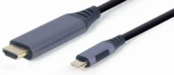 CC-USB3C-HDMI-01-6 Gembird USB Type-C to HDMI kabl adaptera za ekran, sivi, 1.8 m