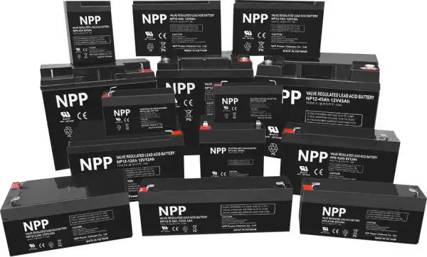 NPP NP12V-7Ah, AGM BATTERY, C20=7AH, T1, 151x65x94x100, 1,97KG, BLACK