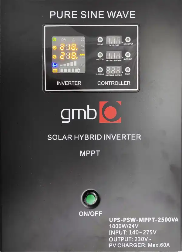 UPS-PSW-MPPT-2500VA 24V sinusni sa produzenom autonomijom i MPPT kontrolerom solarnih panela