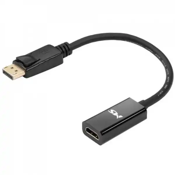 CC Display port -> HDMI F adapter, 20cm, 4K30Hz, crni, MS