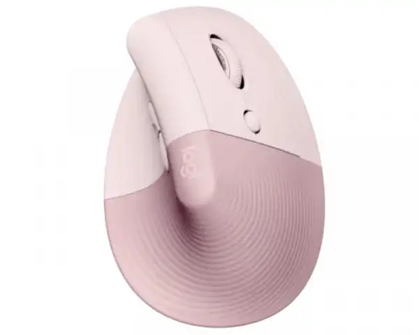 LOGITECH Lift Vertical Ergonomic Wireless ROSEDARK ROSE miš