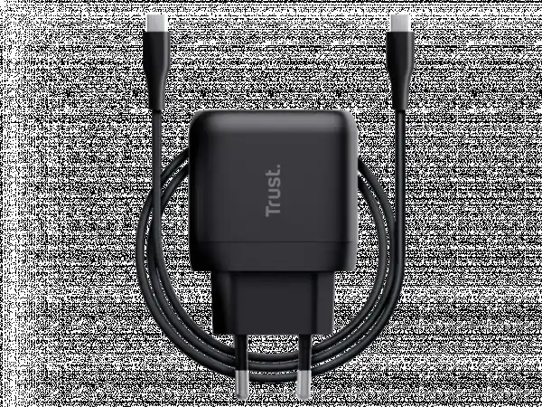 Punjač TRUST Maxo 45W/USB-C/laptop/smartphone/tablet/2m USB-C kabel/crna