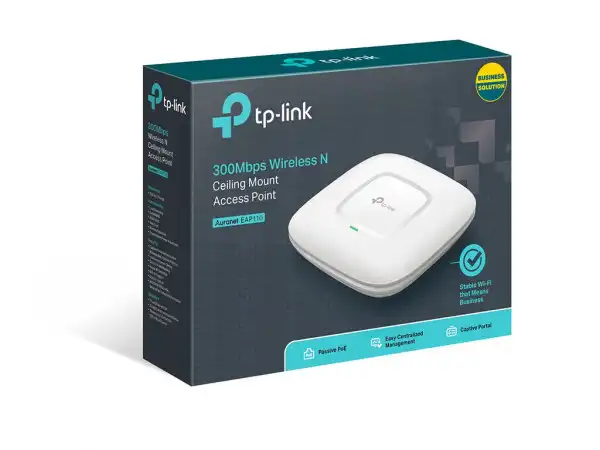 Acces point TP-LINK EAP110 Wi-Fi/N300/300Mbps/POE/1xLAN/2x interna antena