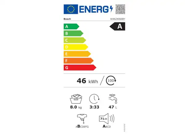 BOSCH veš mašina WAN24066BY/8kg/1200 obr./A/84,5x59,8x59cm/bela