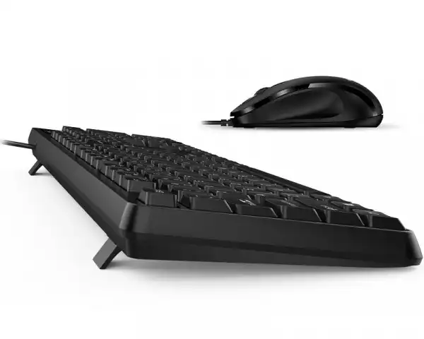 GENIUS KM-170 USB US crna tastatura+ USB crni miš
