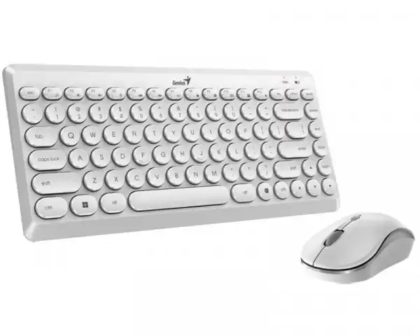 GENIUS LuxeMate Q8000 Wireless USB YU bela tastatura + miš